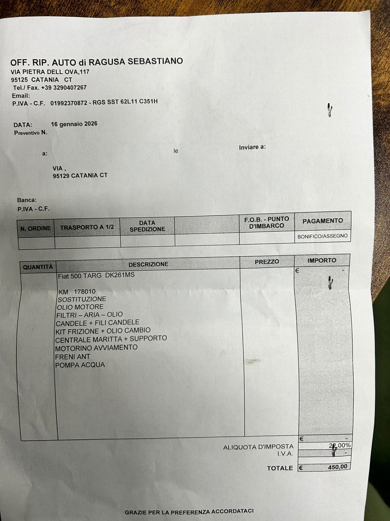 Fiat 500 1.2 Pop 12 mesi garanzia tagliandata