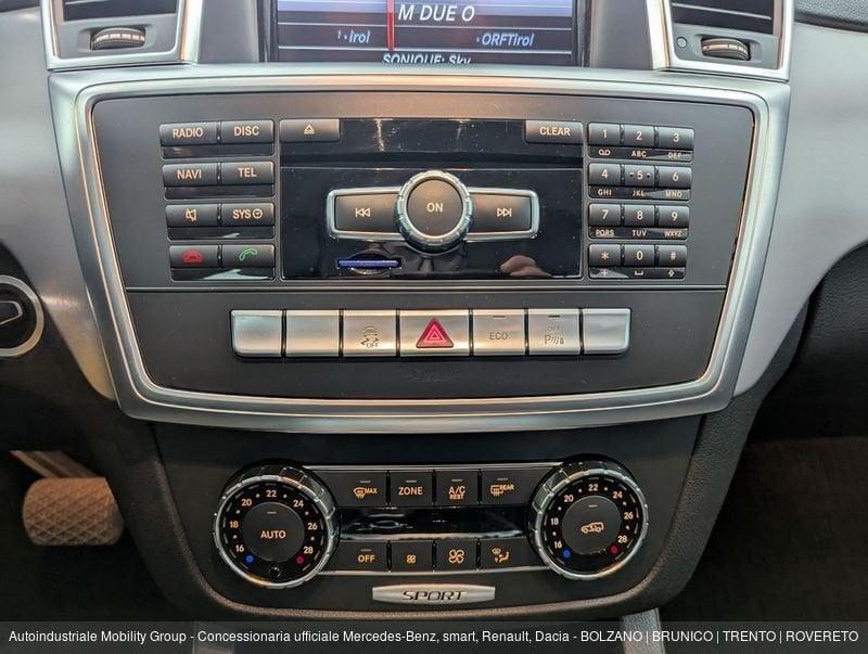 Mercedes-Benz Classe M ML 250D BLUETEC 4MATIC SPORT ''GANCIO TRAINO''