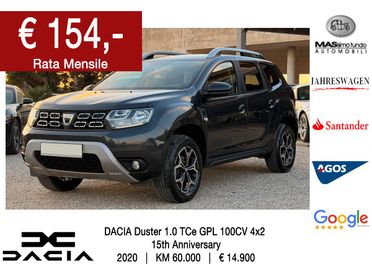 DACIA Duster 1.0 TCe GPL 100CV 4x2 15th anniversary