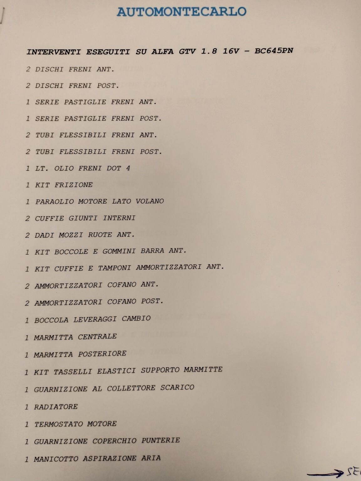 Alfa Romeo GTV 1.8i 16V Twin Spark cat