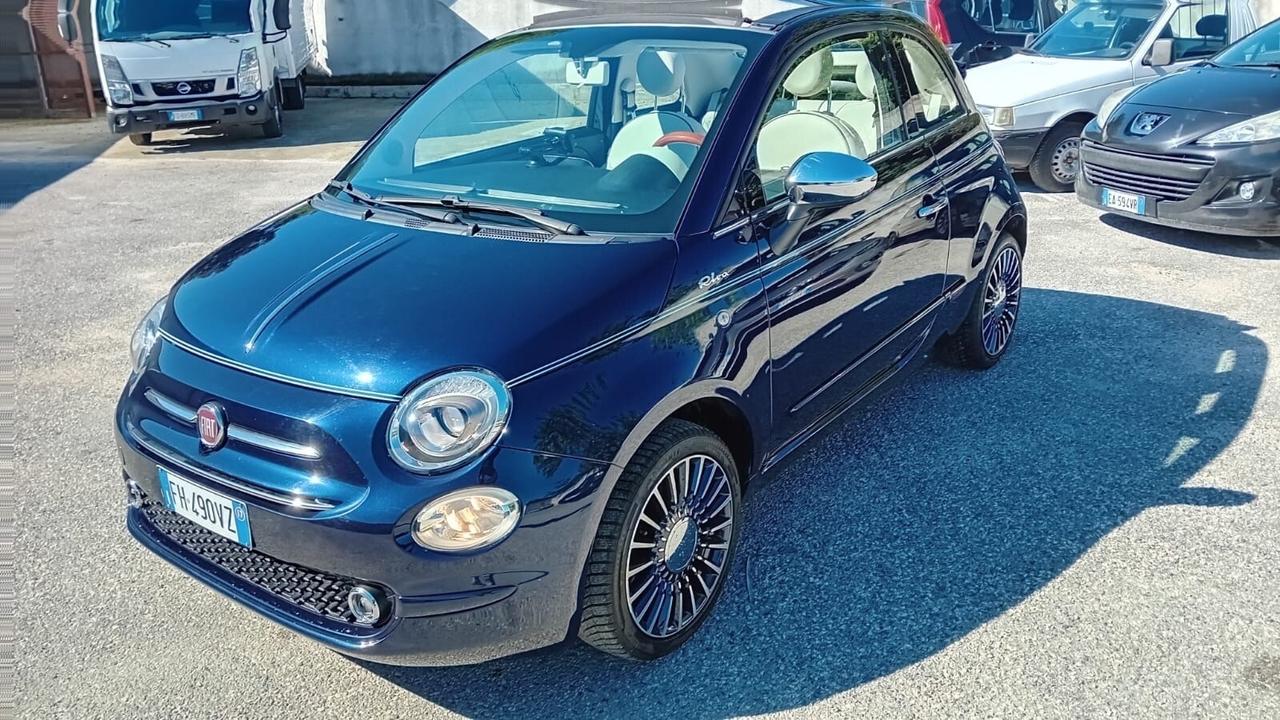 Fiat 500 cabrio “riva” 1.2 benz.-full opt-11/2016