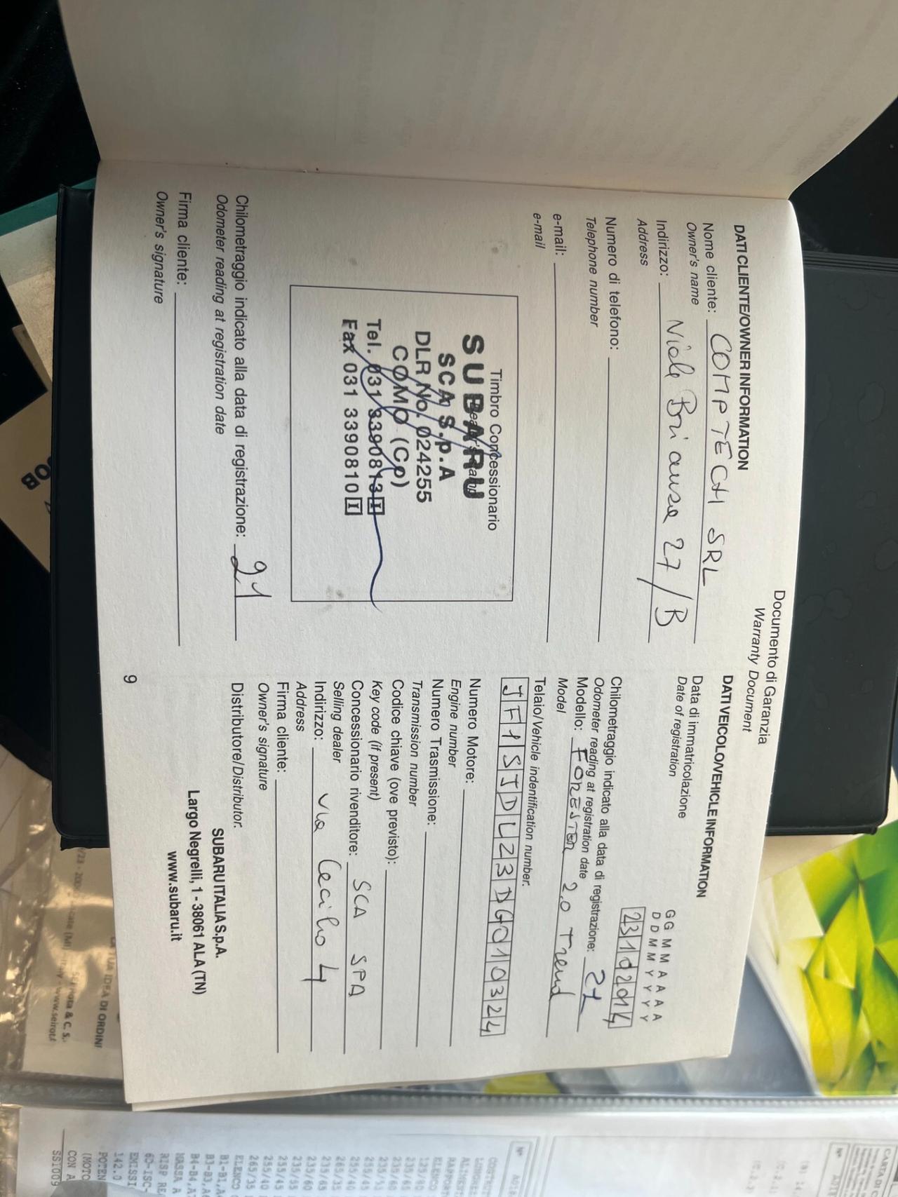 Subaru Forester 2.0D Trend