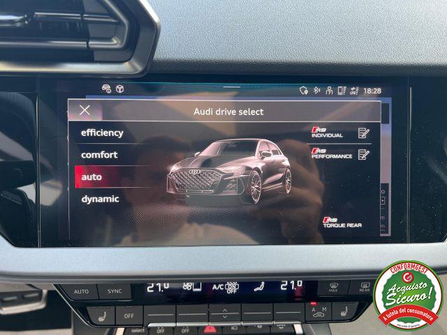 AUDI RS 3 SPB TFSI quattro S tronic PREZZO REALE