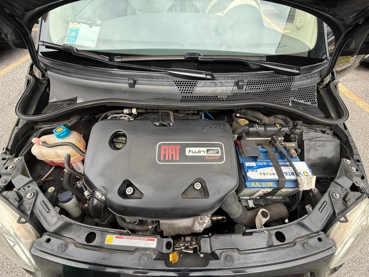 Fiat 500 Cabrio 0.9 TwinAir Turbo Lounge *Capote Rossa*