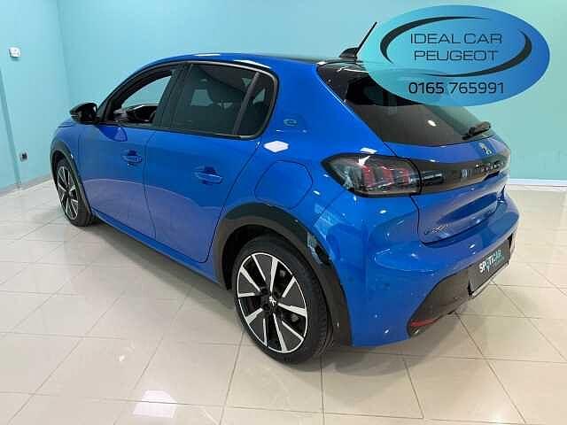 Peugeot 208 motore elettrico 136 CV 5 porte GT