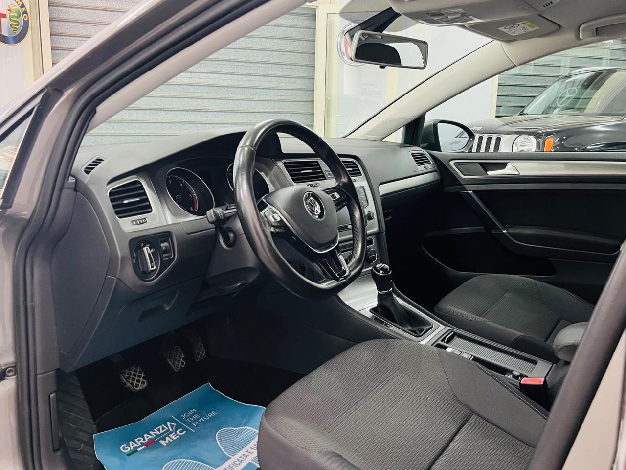Volkswagen Golf 7 1.6 TDI 110 CV anno 2017 italiana