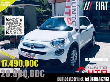 Fiat 500X 1.6 Mj 120 CV Lounge pelle telecamera