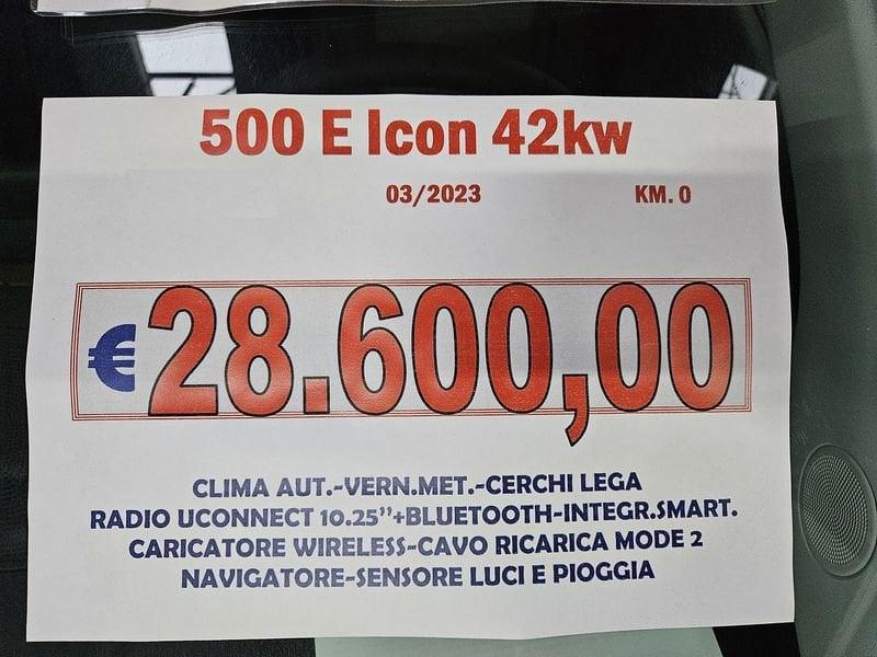 FIAT 500 Berlina 42 kWh ICON - PROMOZIONE!!!