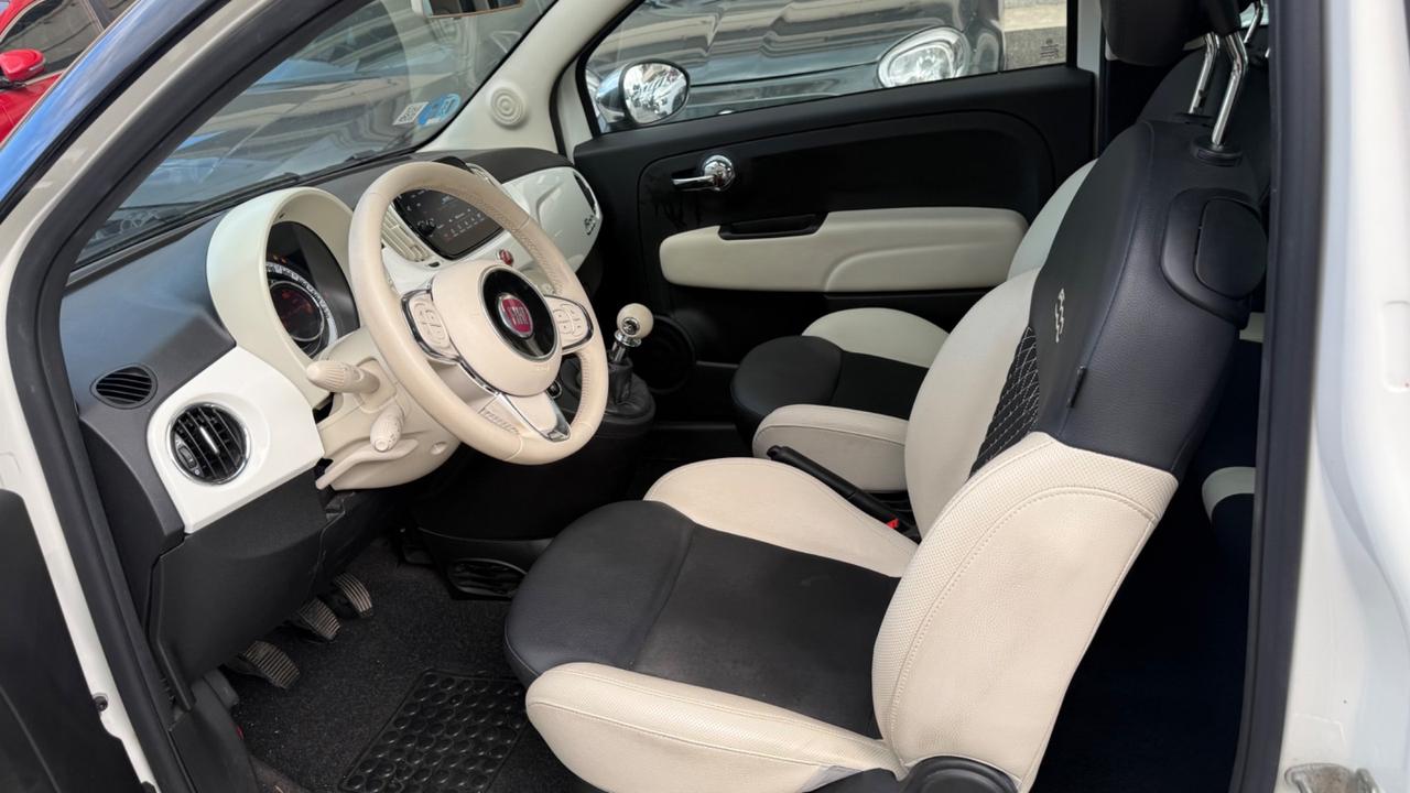 Fiat 500 1.0 Hybrid Dolcevita LED CAR PLAY PANORAMA CLIMA AUTOMATICO PELLEBICOLORE