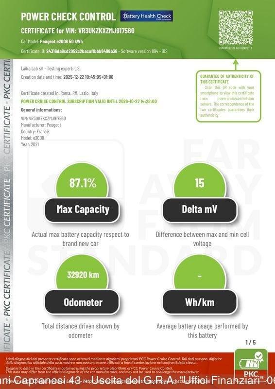 Peugeot 2008 2008 motore elettrico 136 CV Allure Pack