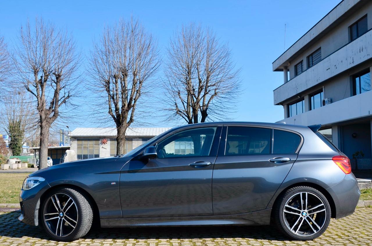 BMW 118d MSPORT 150cv AUT, UFF ITALIANA, EURO 6D, FARI FULL LED, PELLE, 18", PERMUTE