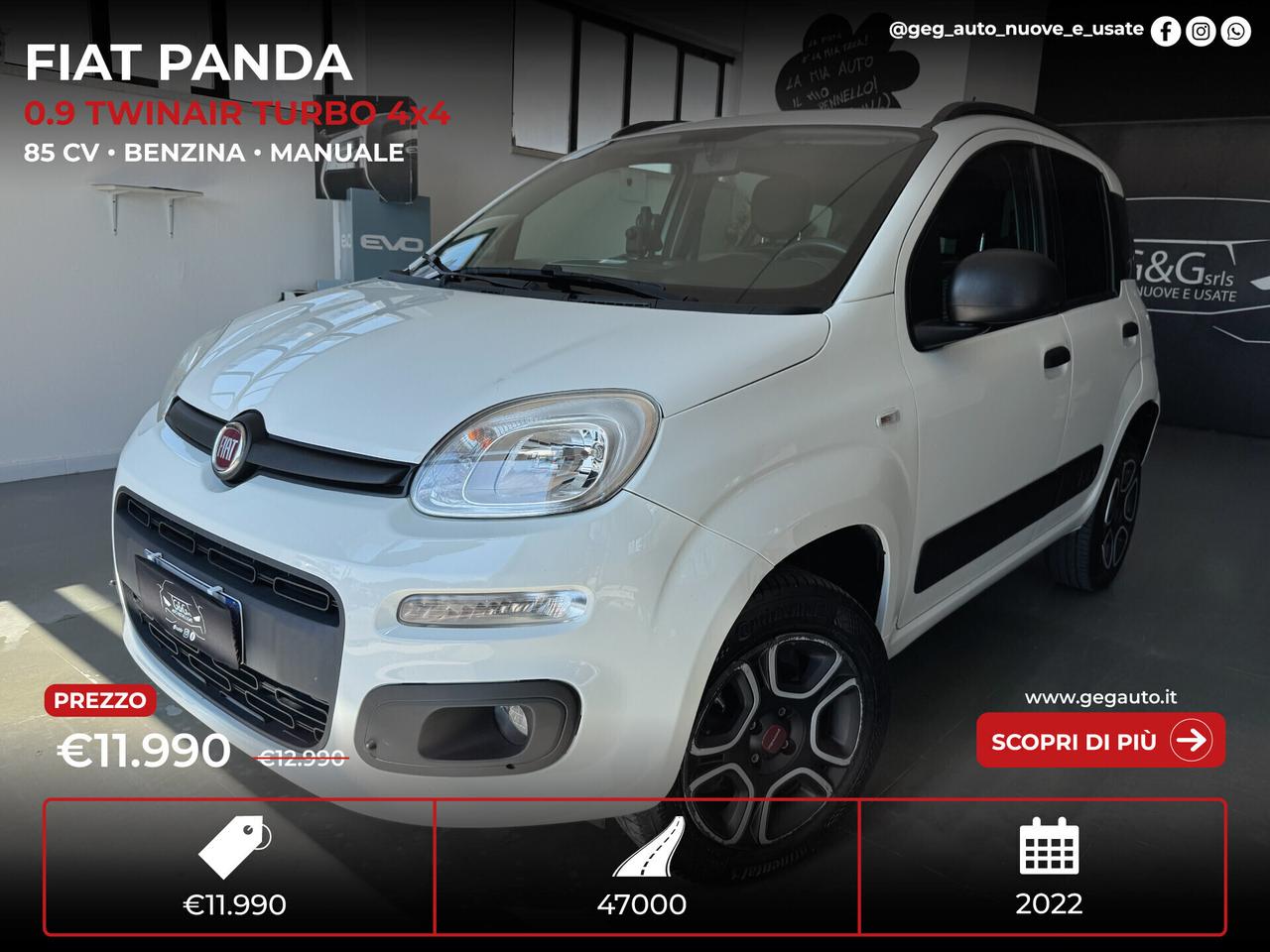 Fiat Panda Cross 0.9 TwinAir Turbo S&S 4x4- 2022