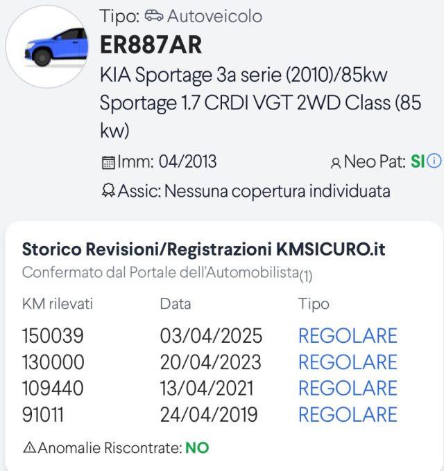 KIA Sportage 1.7 CRDI VGT 2WD Class