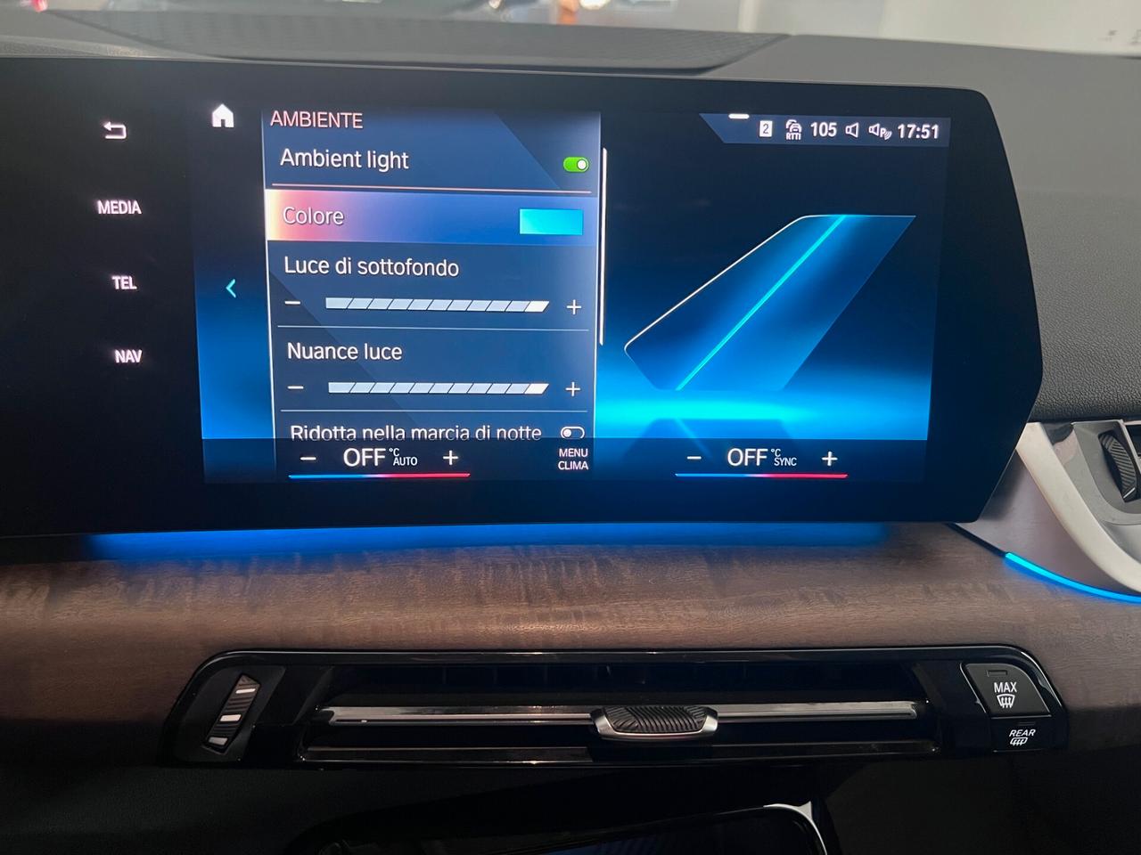 Bmw 218 d 150cv A.T. Active Tourer Luxury auto LED/PELLE/LUCI PERFETTA!!
