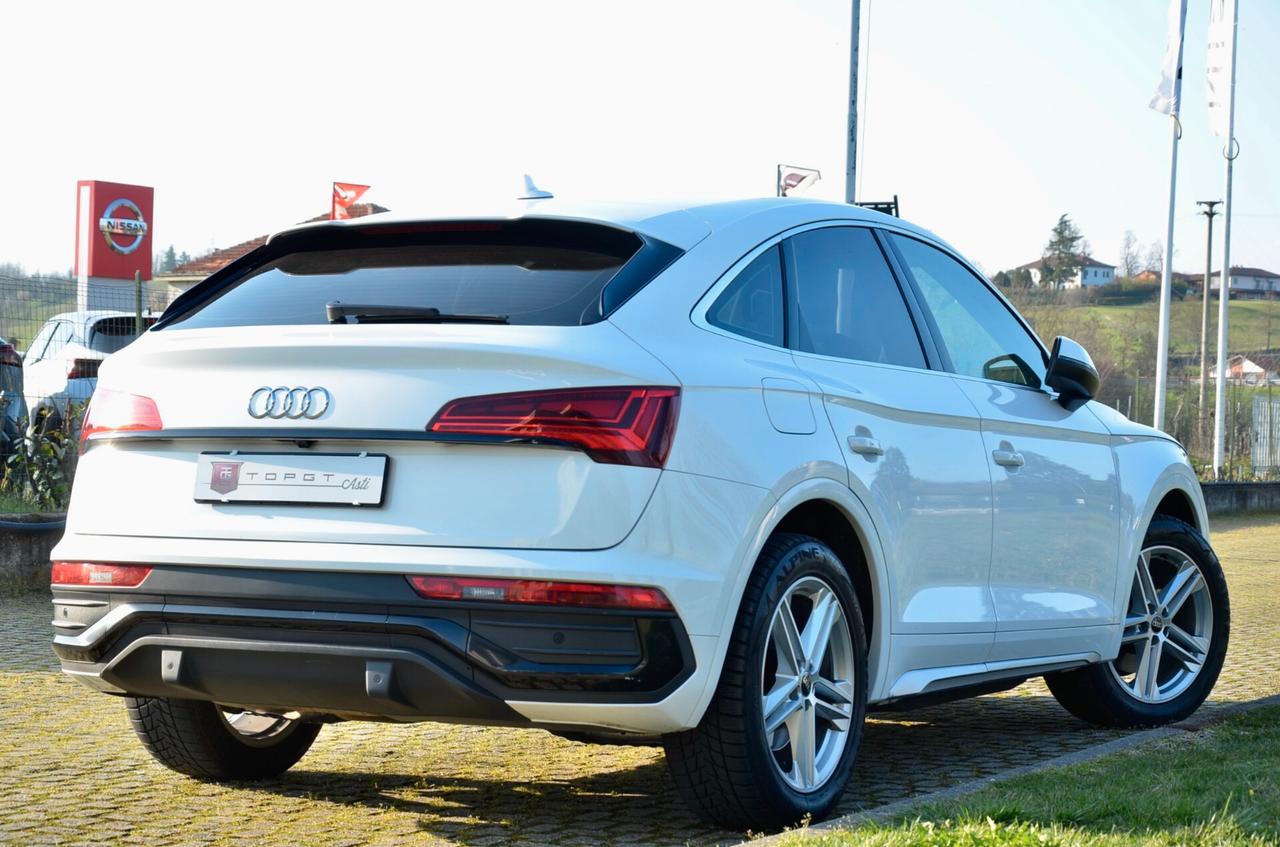 AUDI Q5 SPORTBACK 35 2.0 TDI MHEV 12V S-LINE 163cv S-TRONIC, EURO 6D, UNICOPROPRIETARIO, FULL LED, RETROCAMERA, PERMUTE