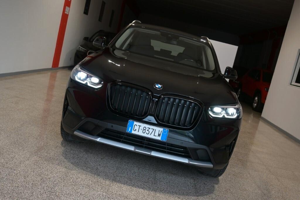 BMW X3 20D 190CV STEPTRONIC 48V X-DRIVE BUSINESS ADVANTAGE ( FARI LED - BMW DIGITAL COCKPIT - PELLE - CLIMA TRIZONA - NAVI - MIRROR - PARK ASSISTANT - TELECAMERA POST. - CERCHI 18 )