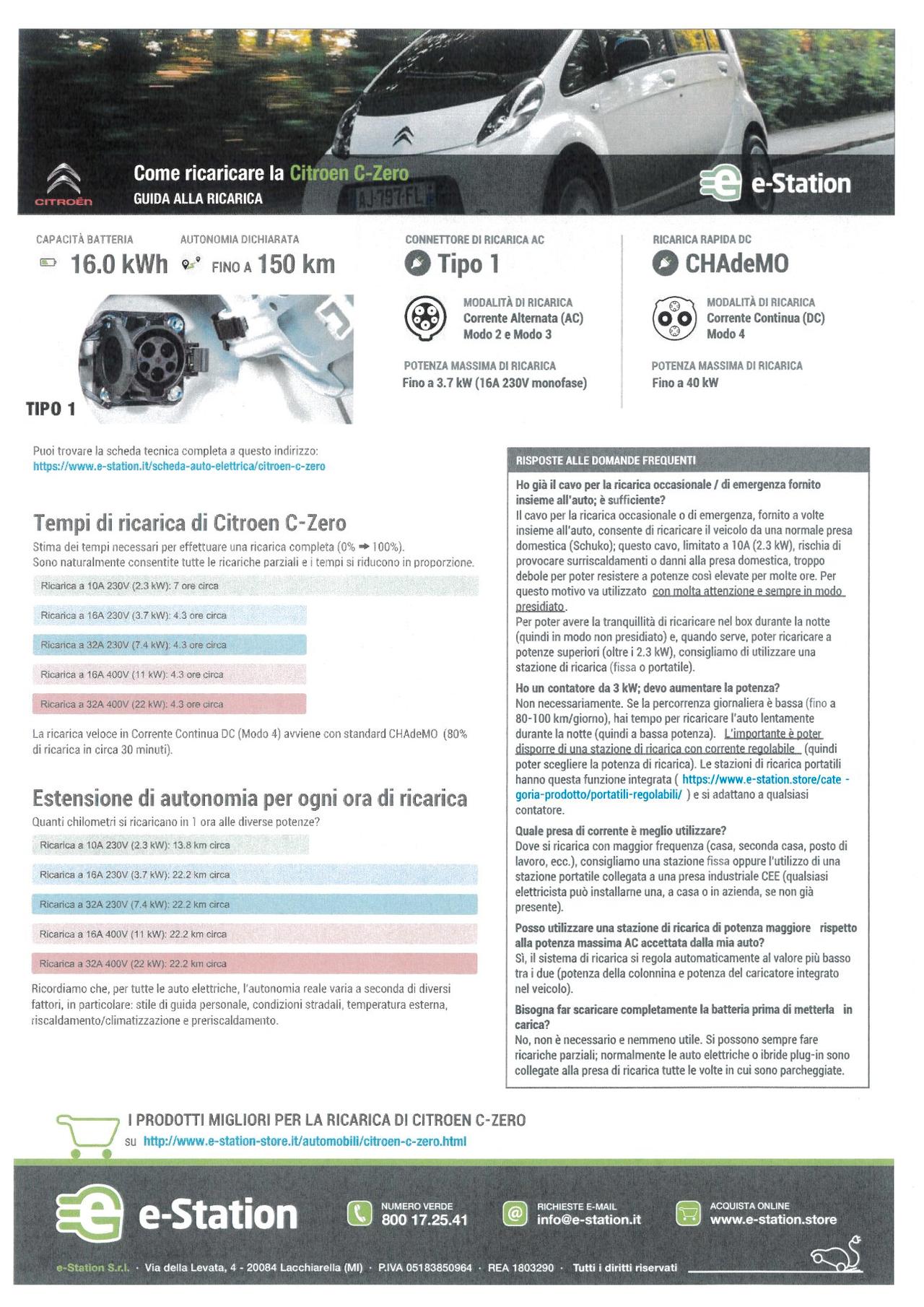 Citroen C-Zero full electric Seduction NEOPATENTATI