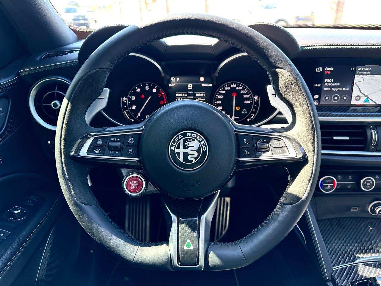 Alfa Romeo Stelvio 2.9 Bi-Turbo V6 510 CV AT8 QUADRIFOGLIO VERDE TETTO + AKRAPOVIC