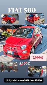 Fiat 500 1.0 Hybrid Star perfetta pari a nuova bi colore