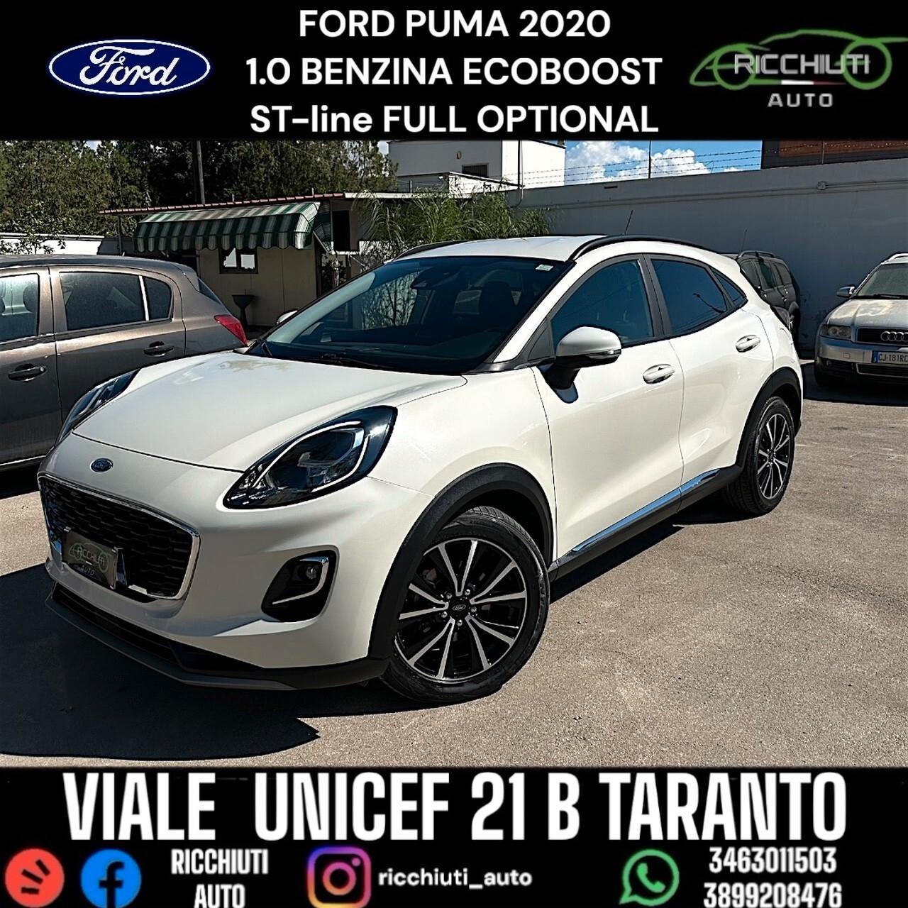 FORD PUMA 1.0 ECOBOOST 2020 FULL OPTIONAL ST-line