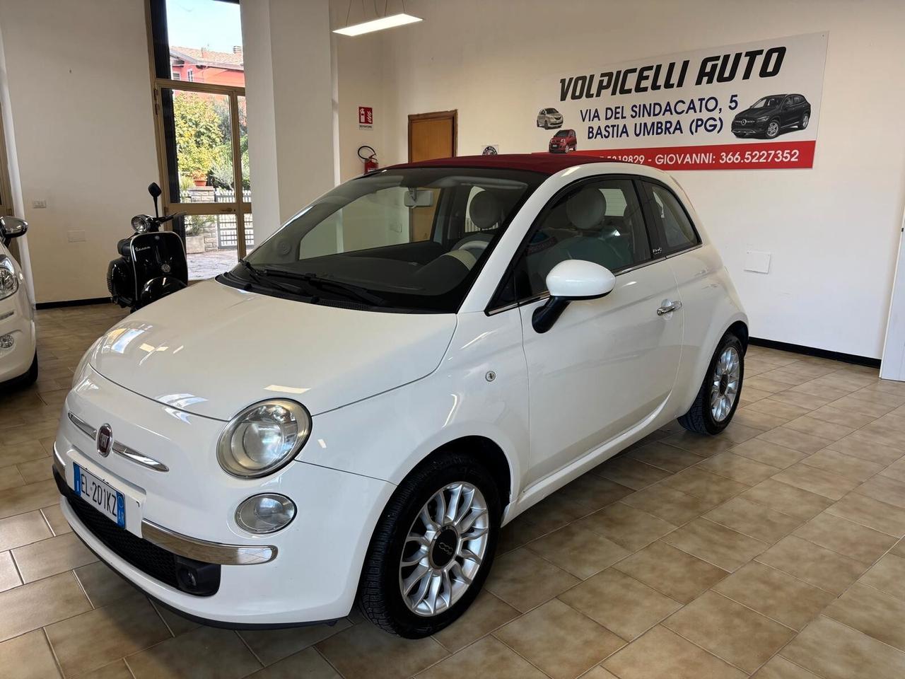 FIAT 500 ANNO 2012 BZ 1.2 CABRIO ADATTA NEOPATENTATI KM 114 MILA