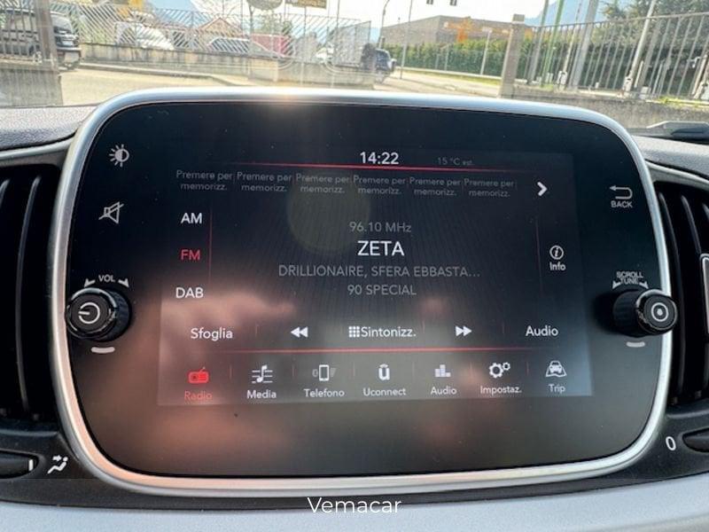 FIAT 500 1.0 Hybrid Hey Google-SENS PARK-SOLO KM 40600!NEOP!!