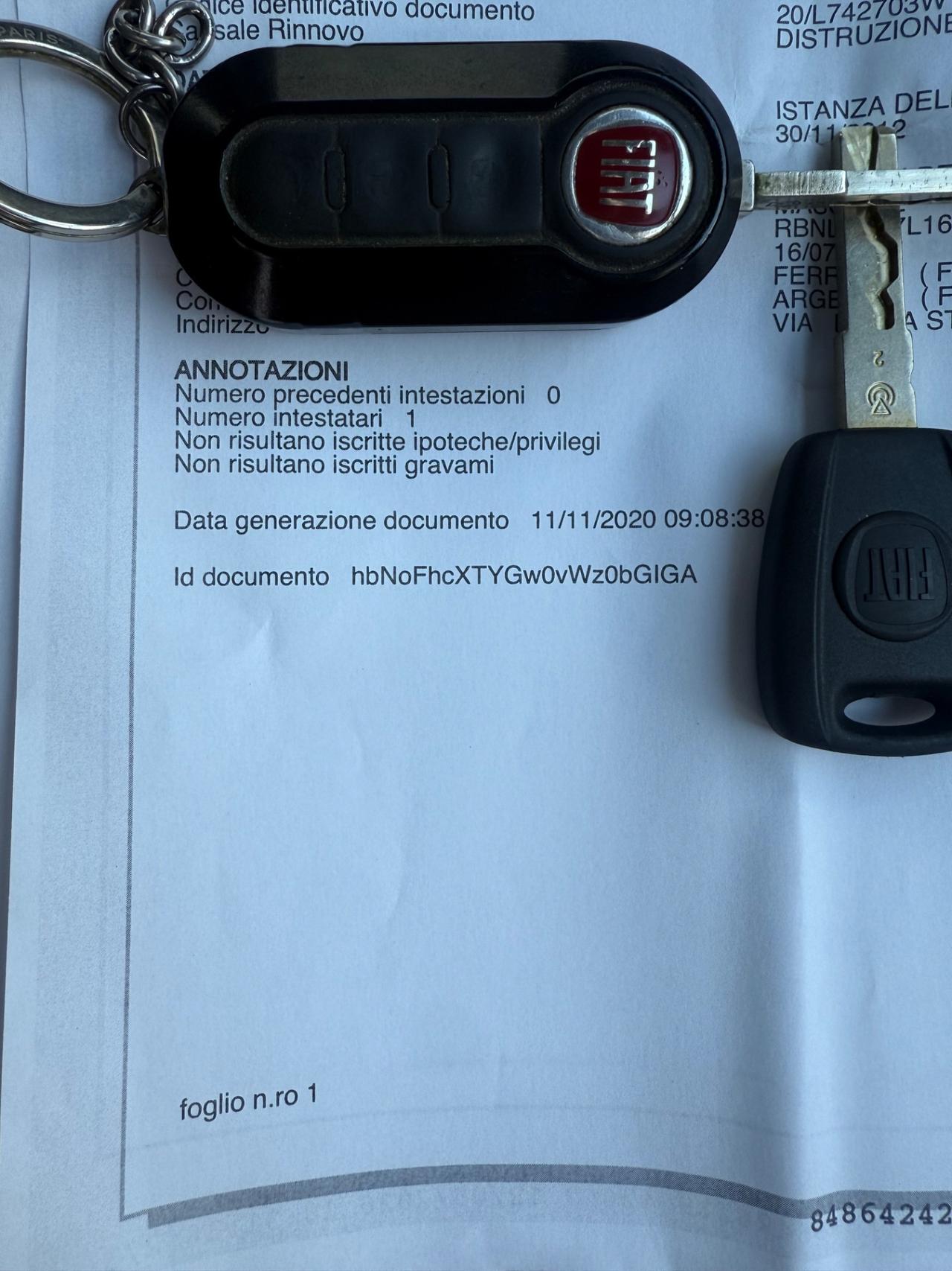FIAT GRANDE PUNTO EVO 1.4 METANO 2028 11/2012