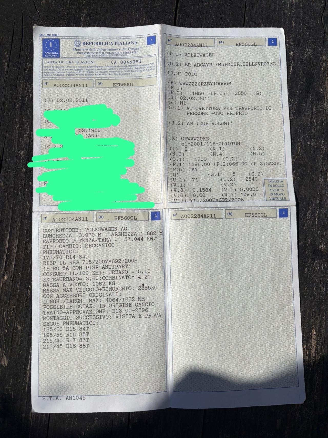Volkswagen Polo TDI neopatentati