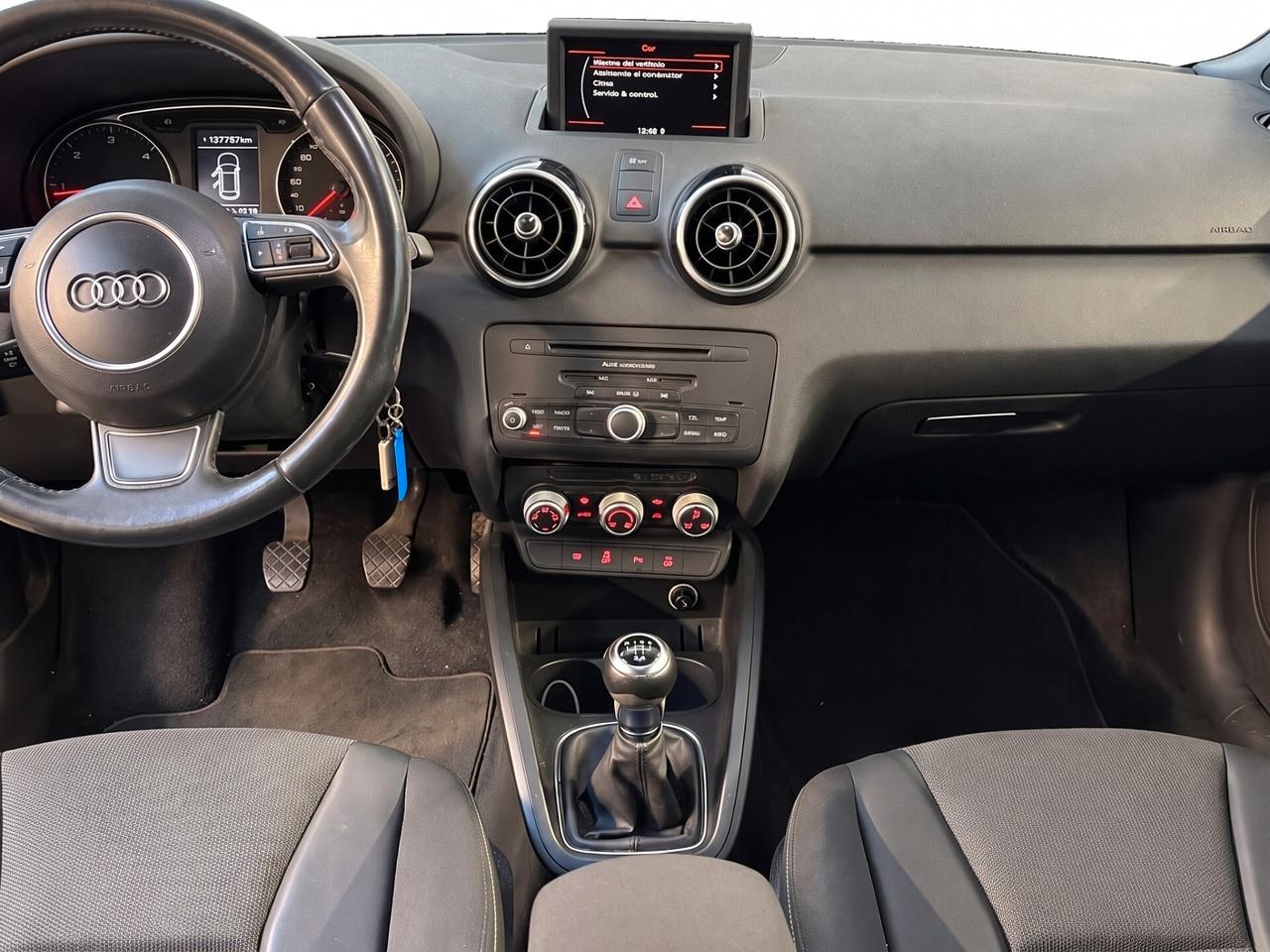 AUDI A1 SPORTBACK 1.6 S LINE 105CV — CAMBIO MANUALE, INTERNI MISTO PELLE