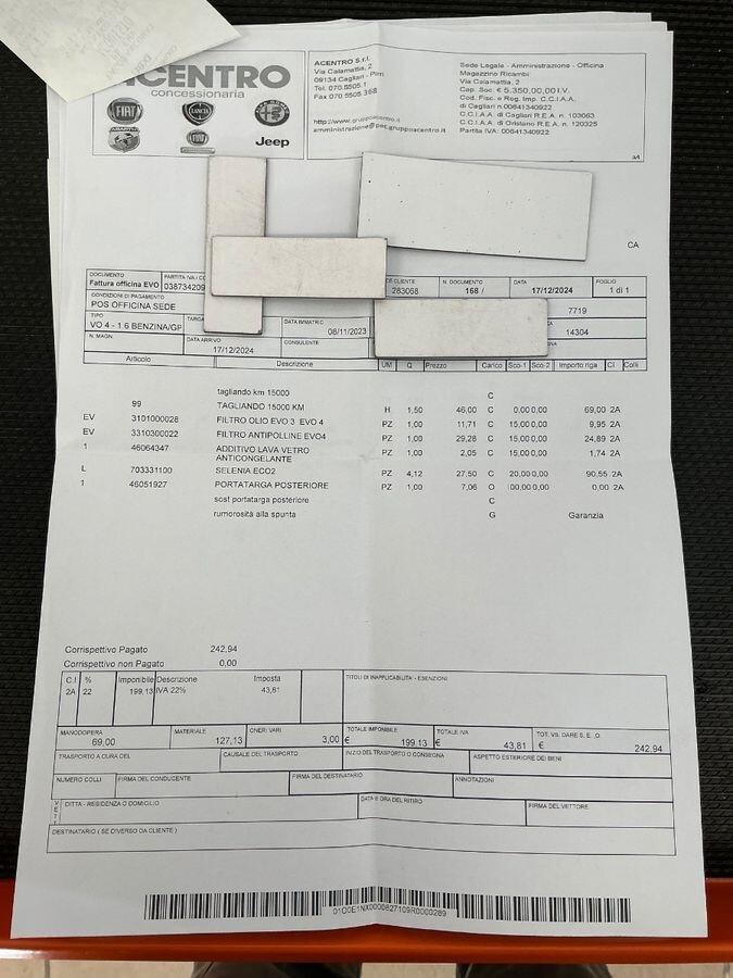 Evo 4 1.6 Bi-Fuel GPL 114 CV