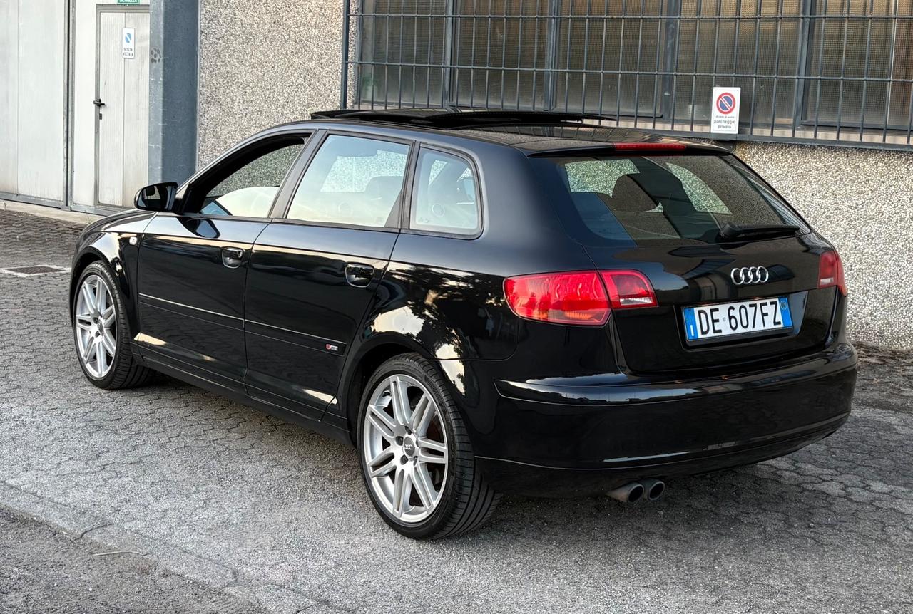Audi A3 2.0 TFSI 200cv quattro Sline doppio tetto full