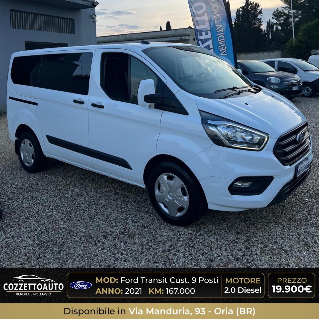 Ford Transit Custom 9 posti 2021 iva deducibile