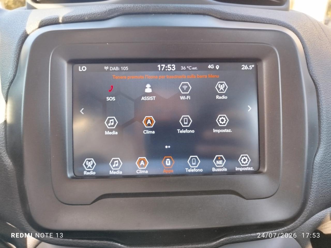 RENEGADE LIMITED 150cv AUTOM *PREZZO VERO* UNIPRO -54000 KM