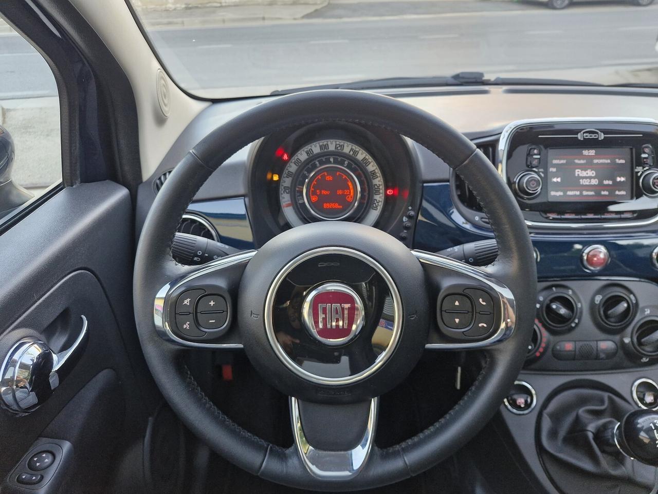FIAT 500 1.2 BENZINA 69CV LOUNGE 80000KM ANNO 2017