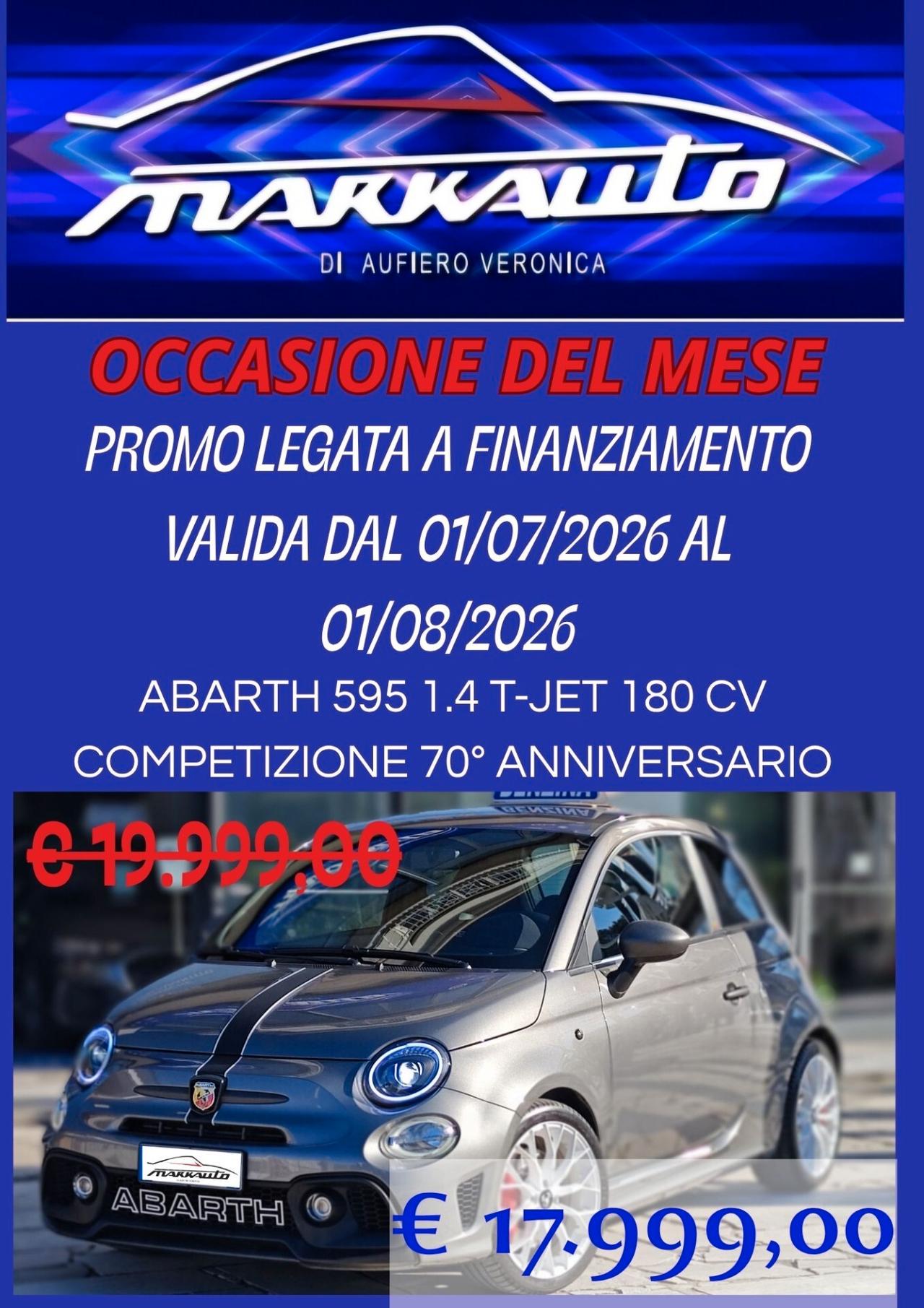 ABARTH 595 1.4 T-JET 180 CV COMPETIZIONE 70° ANNIVERSARIO