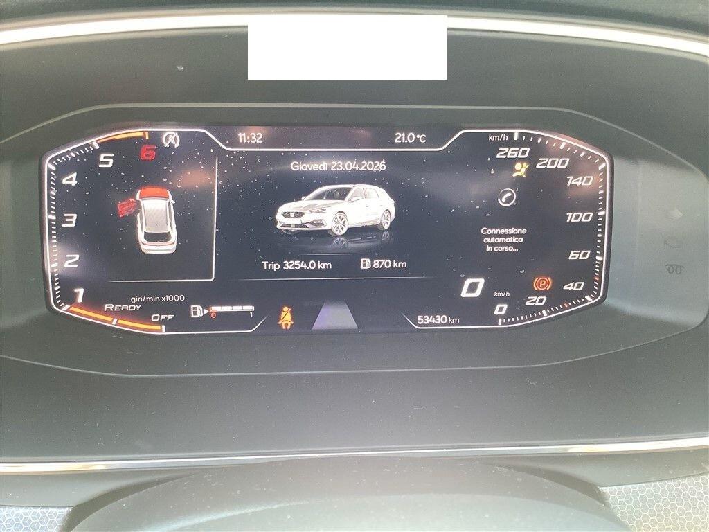 SEAT LEON SPORTSTOURER 2.0 TDI 115CV 6M. STYLE ( FARI LED - DIGITAL COCKPIT - CRUISE - FULL LINK - SENSORI POST. )