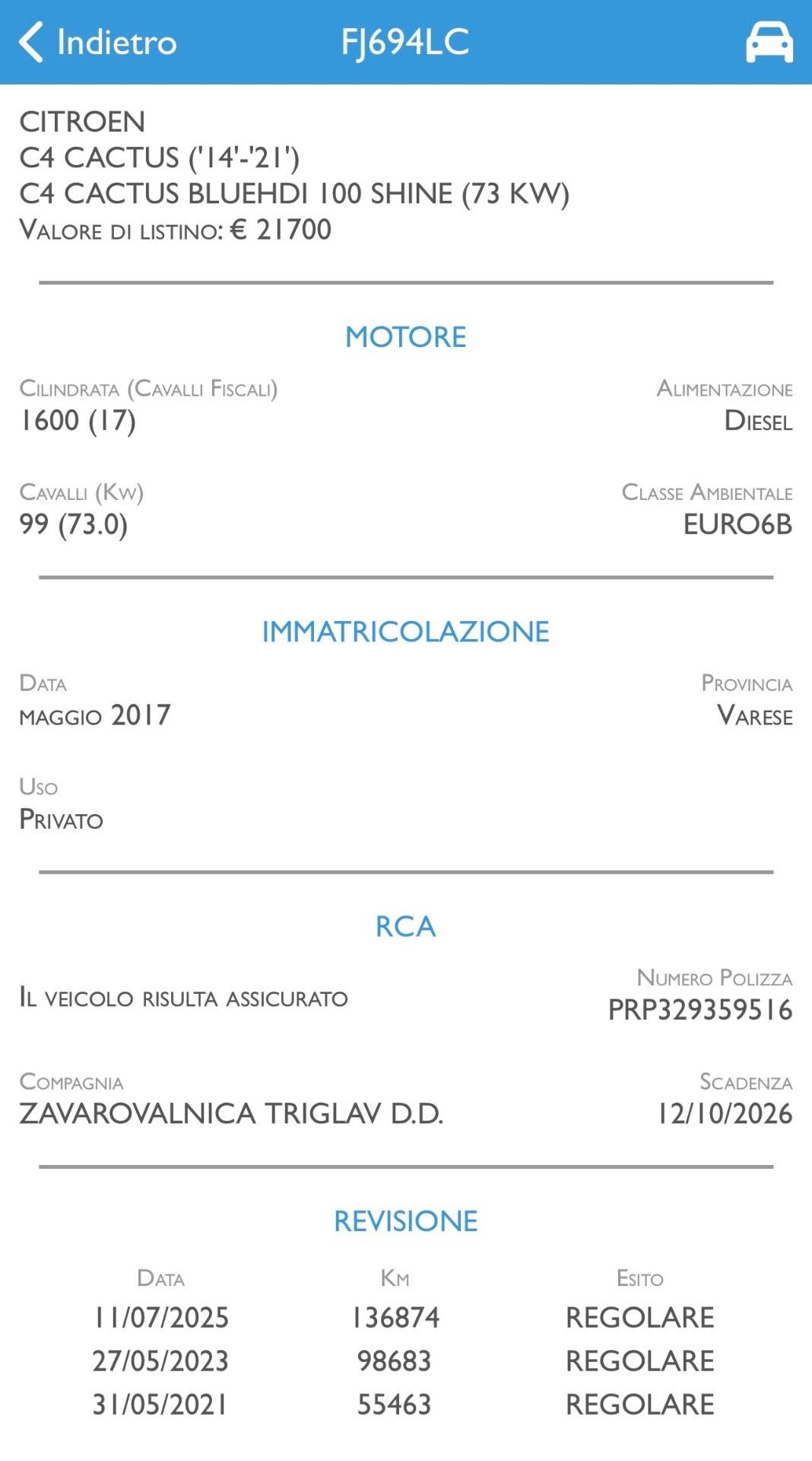 Citroen C4 Cactus BlueHDi 100 S&S ETG6 Shine