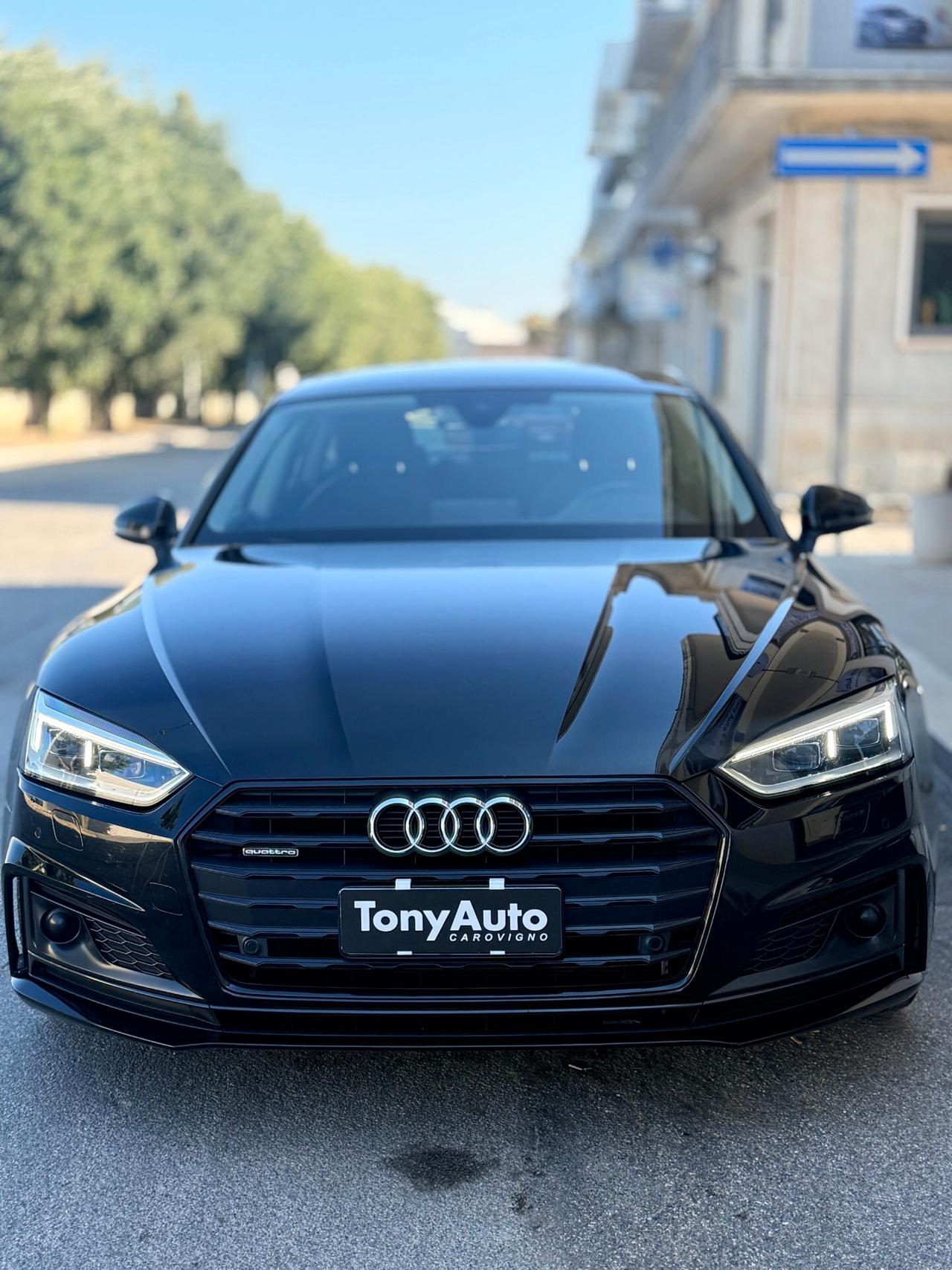 Audi A5 SPORTBACK 2.0 tdi S line edition TOTAL BLACK quattro s-tronic VIRTUAL COCKPIT,ANDROID AUTO,NAVI,APPL