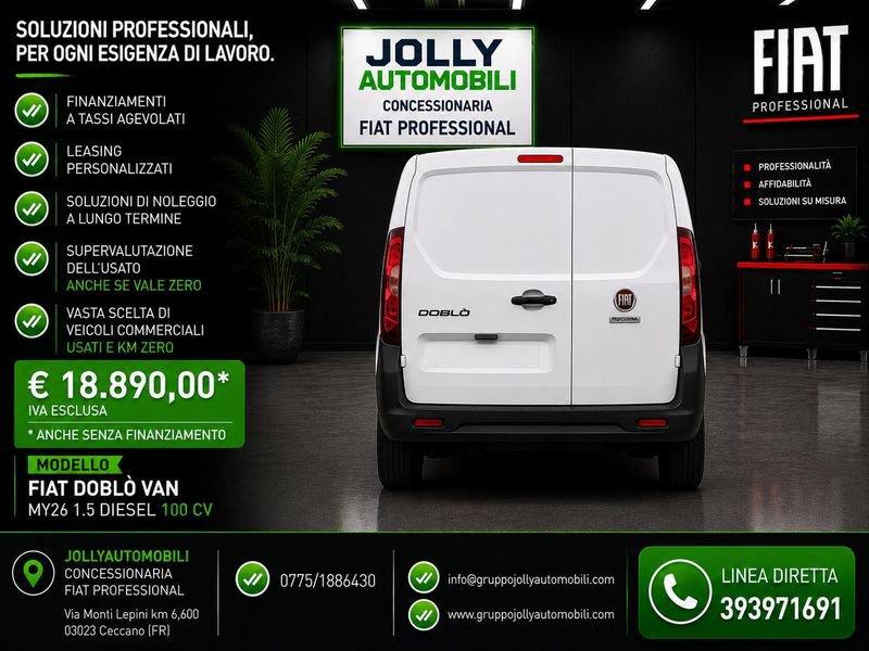 FIAT Doblò Van 1.5 diesel 100 cv prezzo iva 22% esclusa