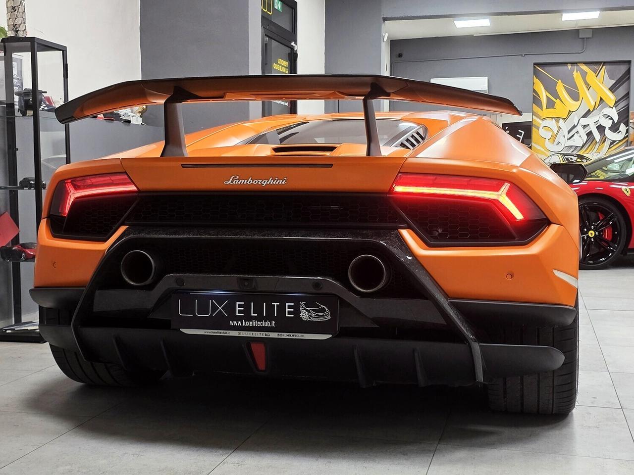 Lamborghini Huracan Coupe 5.2 Performante 640 awdLIFT _ PELLICOLA FULL PPF _ SERVICE BOOK FULL_ ALCANTARA _ ARANCIO OPACO ANTHEUS