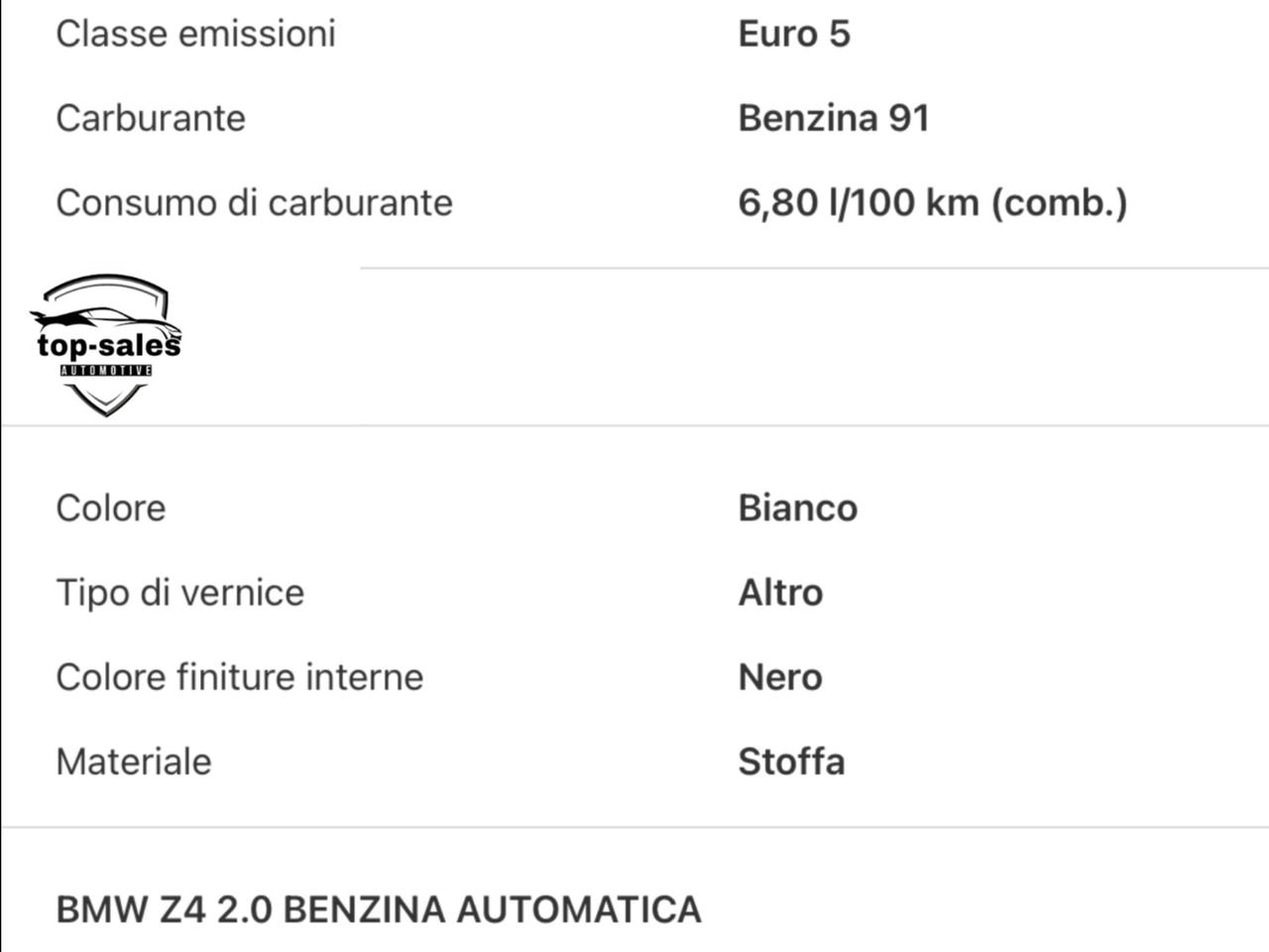 Bmw Z4 sDrive20i Perfetta