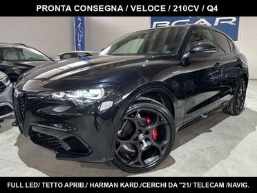 ALFA ROMEO Stelvio 2.2 Td 210CV Q4 Veloce /TETTO APRIB./"21 TRIBUTO