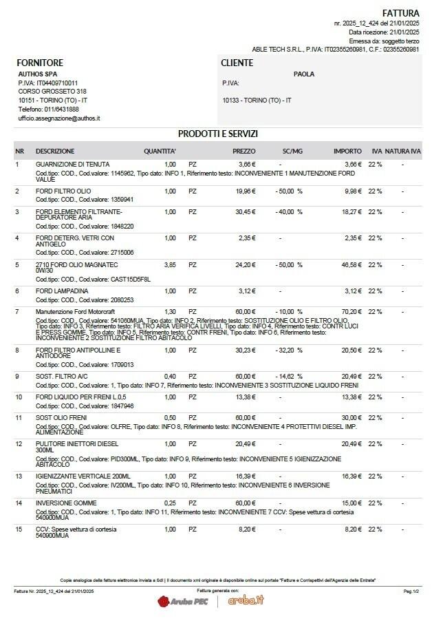 C-Max 7 Posti Unico Prop. Tagliandi Ford 137300Km