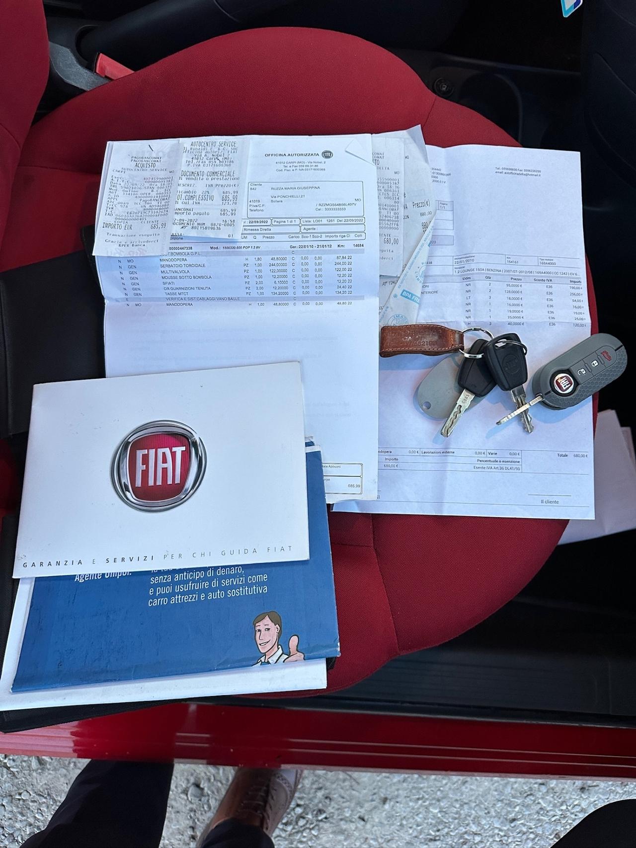 Fiat 500 1.2 Pop Gpl X Neopatentati