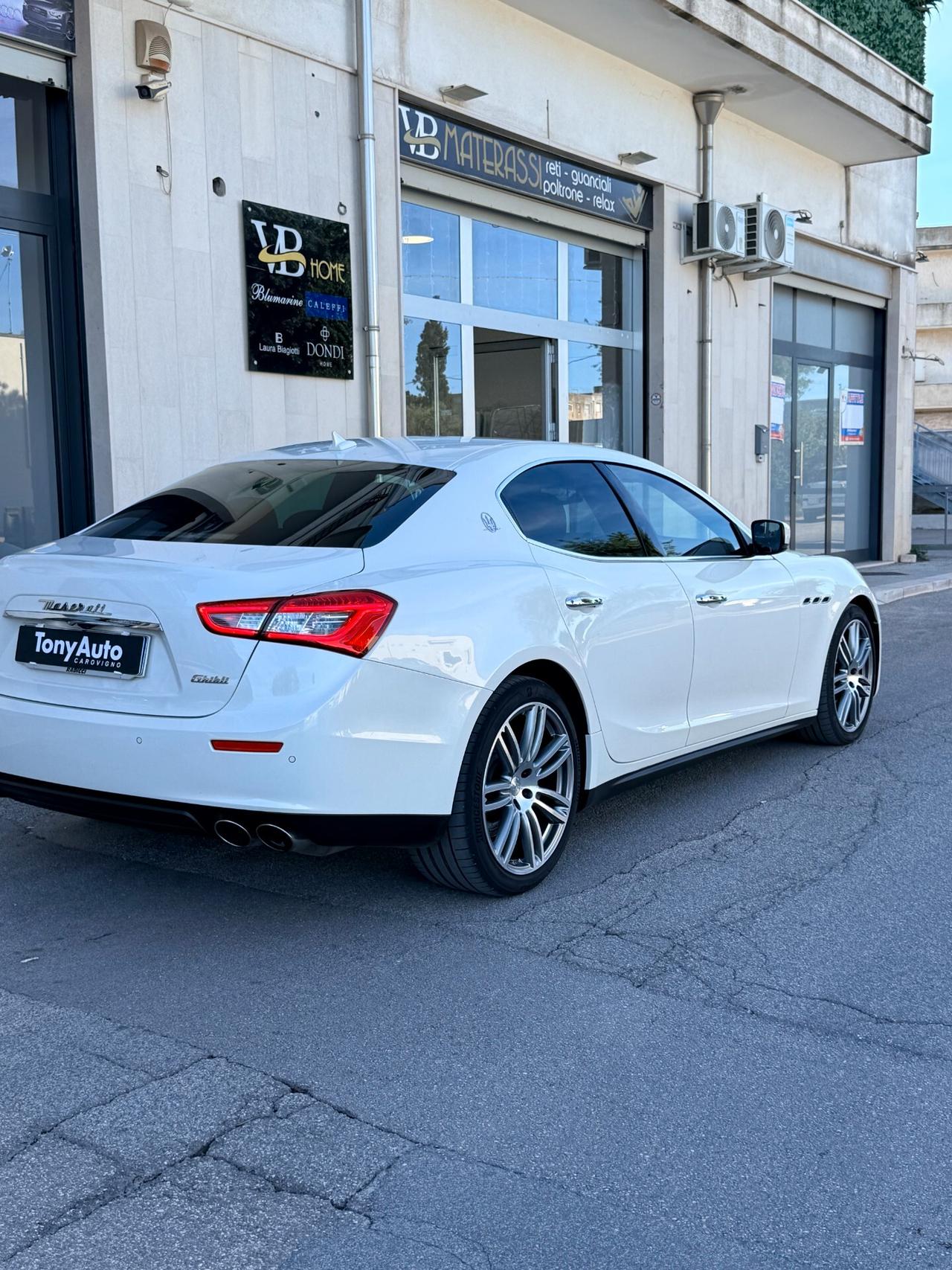 Maserati Ghibli 3.0 V6 bt S Q4 410cv auto E6 TETTO APRIBILE,TELECAMERA,PELLE CARTIER,NAVI,km certificati