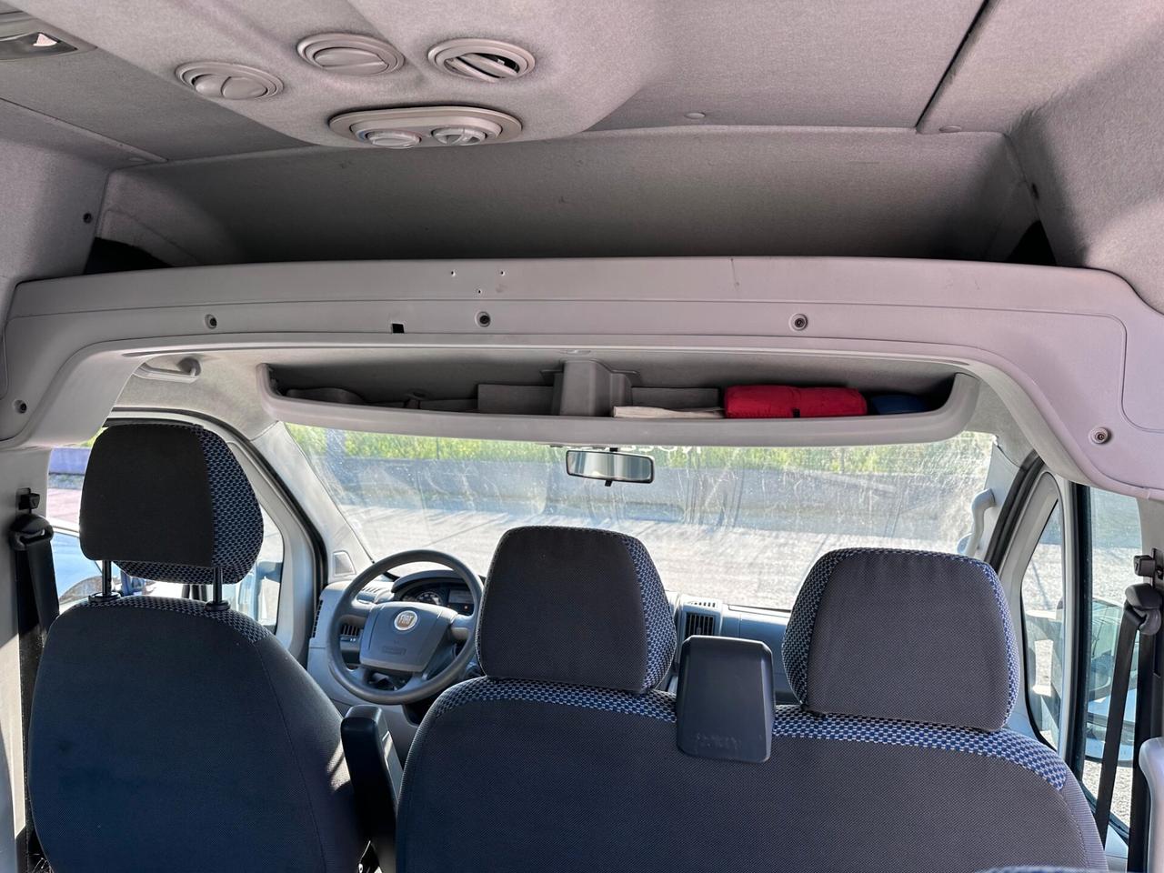 FIAT DUCATO 9 POSTI 33 2.3 MJT PL-TM PANORAMA 9 POSTI PASSO LUNGO TETTO ALTO GANCIO TRAINO