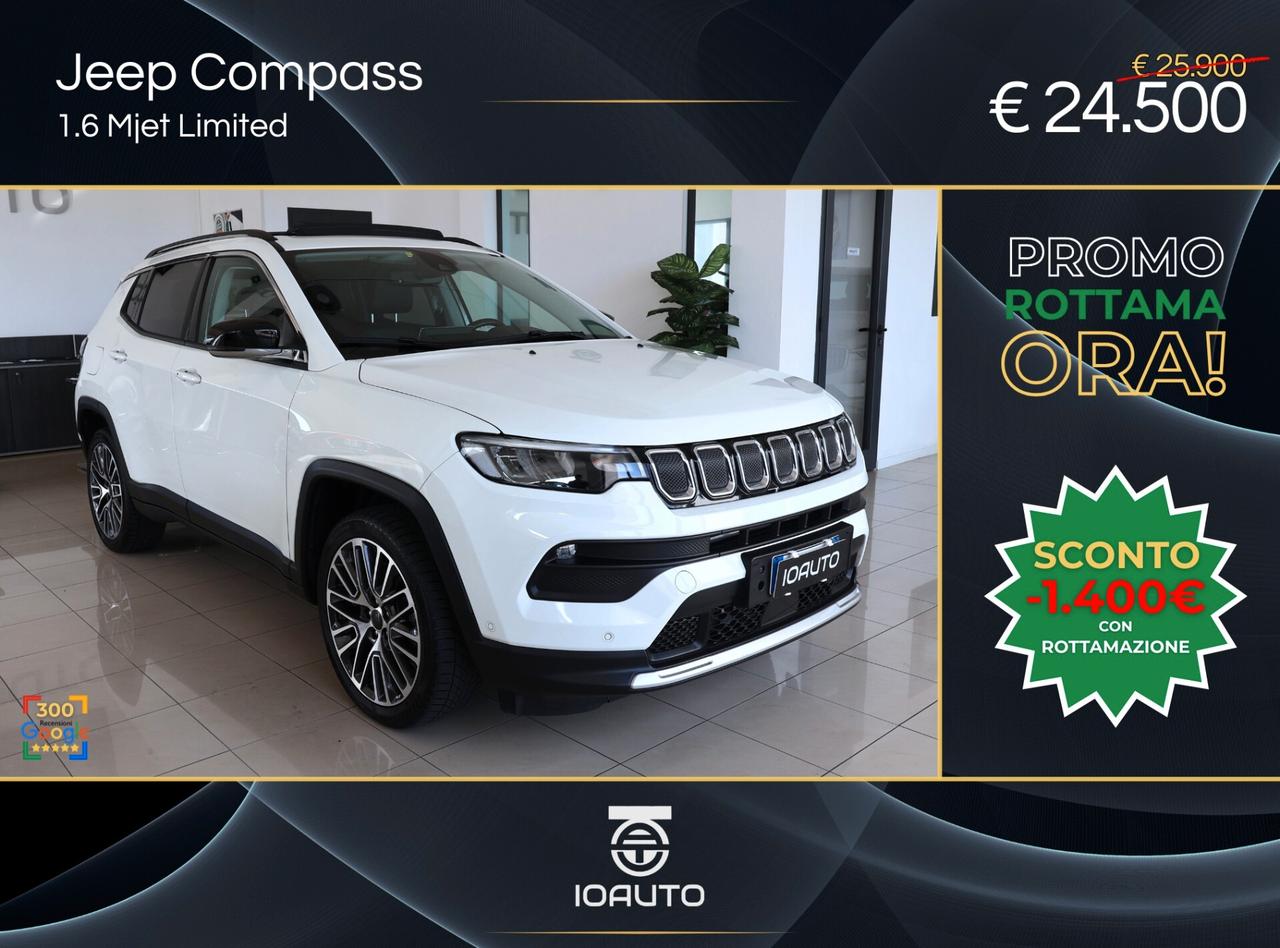 Jeep Compass 1.6 Multijet Limited TETTO 2021