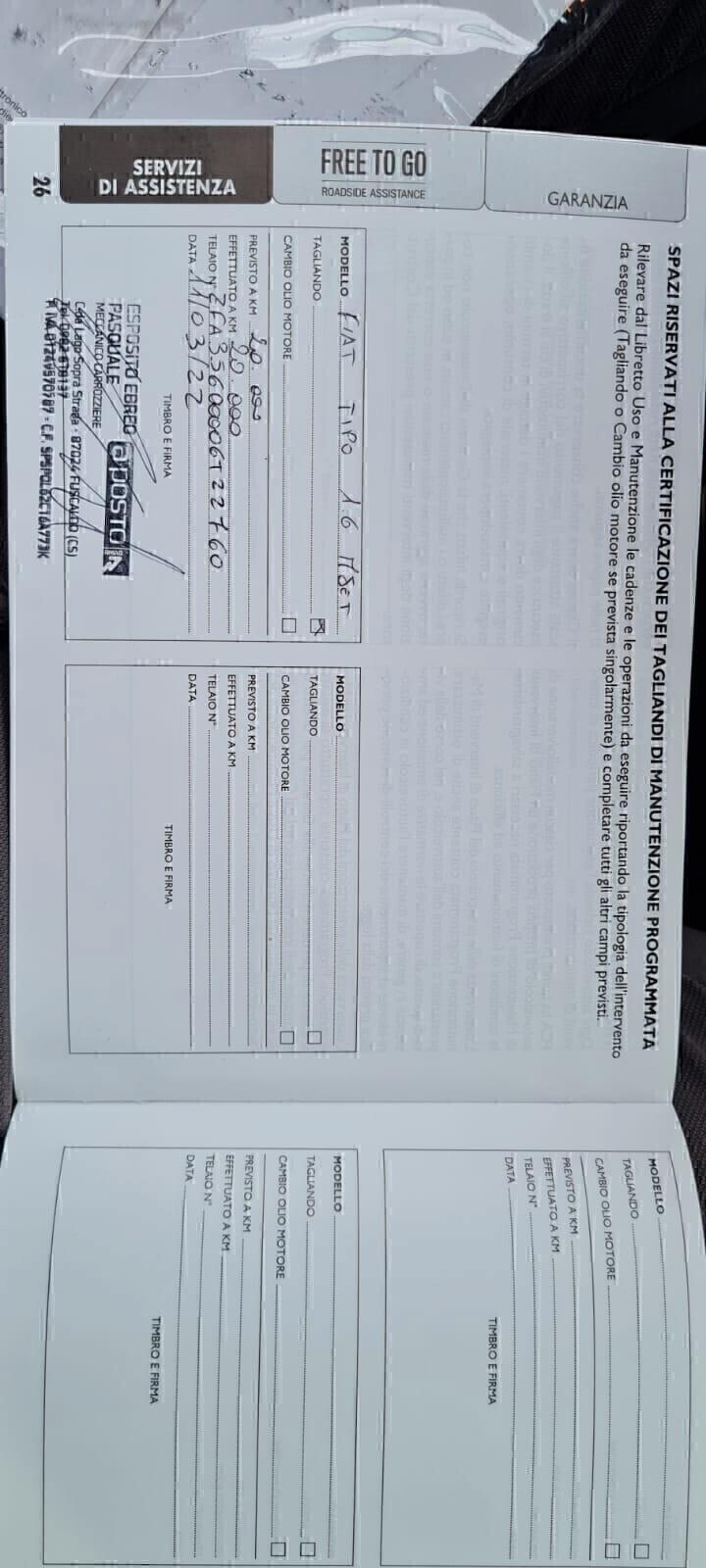 Fiat Tipo 1.6Mj SW Lounge-12/2020-KM55000-