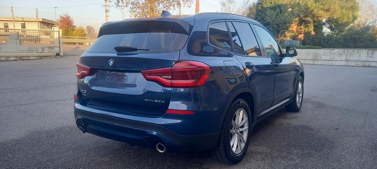 BMW X3 X DRIVE CC. 1.995 CV. 190 TURBODIESEL TRAZIONE INTEGRALE CON GANCIO DI TRAINO EURO 6C