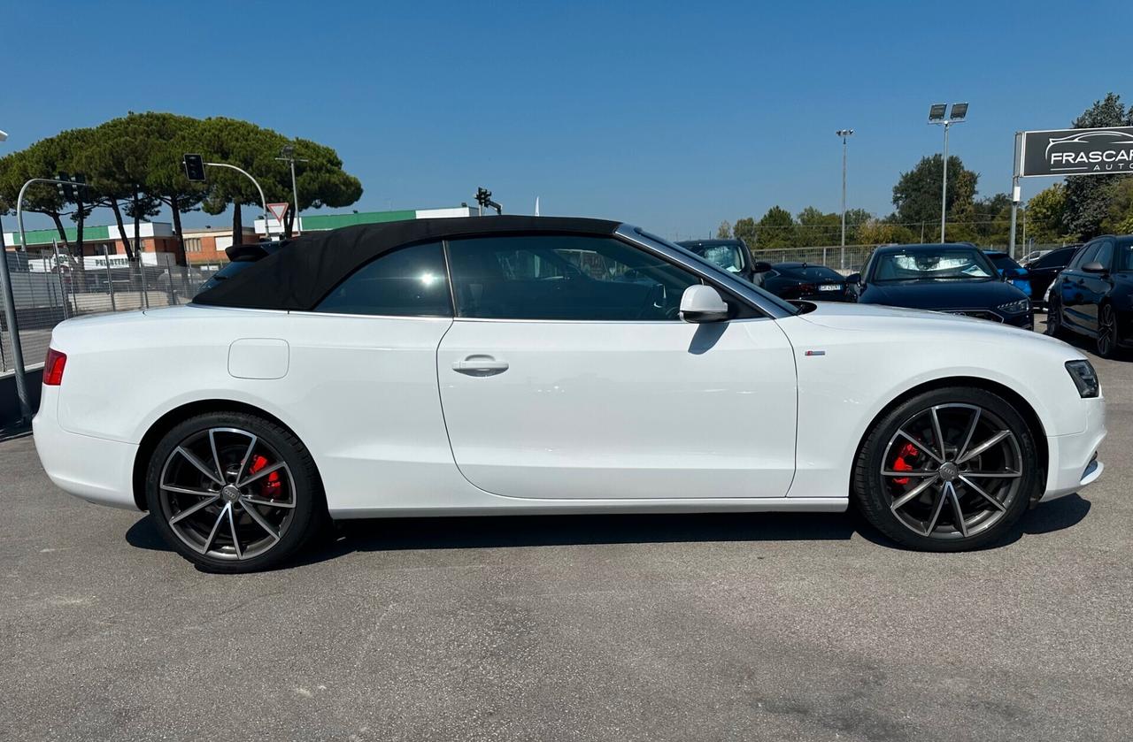 Audi A5 Cabrio 2.0 TDI 190 CV S tronic / S LINE/KM DOCSTUPENDA!!!!/NAVI